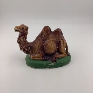 Vintage Camel Christmas Nativity Figurine Hand Painted Italy